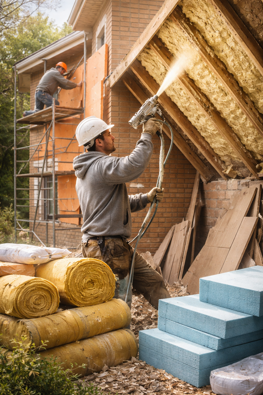 Утепление домов в Луге под ключ от 4330 руб/м2 | Профессионально — ТепломастерЛга
