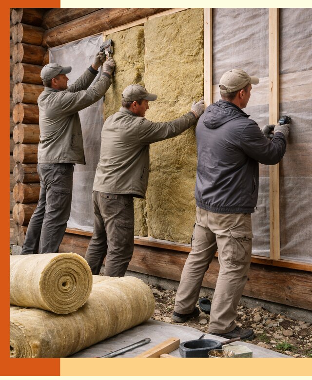 Утепление деревянного дома в Луге эффективными технологиями