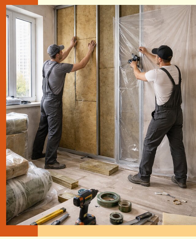 Утепление квартиры изнутри профессионально в Луге