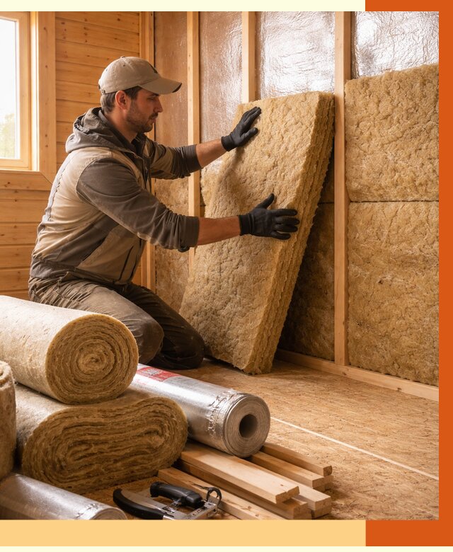 Утепление бани в Луге под ключ от 4640 руб./м2 — утеплить потолок, пол и стены | ТепломастерЛга