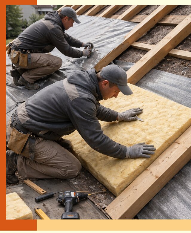 Профессиональное утепление крыши в Луге качественно и надежно