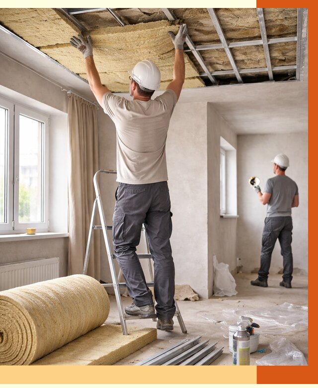 Утепление потолка в частном доме в Луге от 979 руб./м² — работы под ключ | ТепломастерЛга