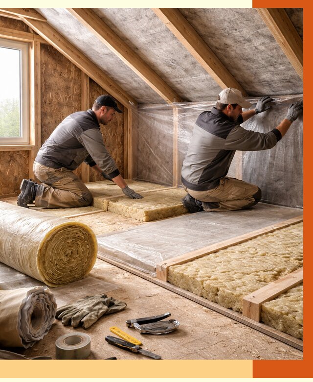 Утепление чердака в Луге от 7733 руб/м² — теплоизоляция и комплексное утепление под ключ | ТепломастерЛга