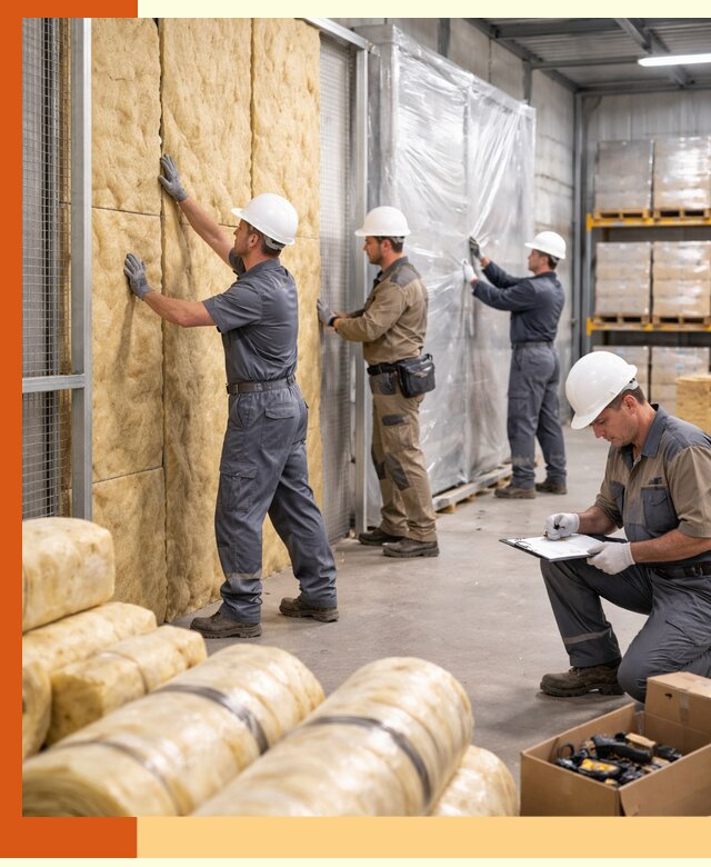 Утепление склада готовой продукции в Луге качественно и быстро