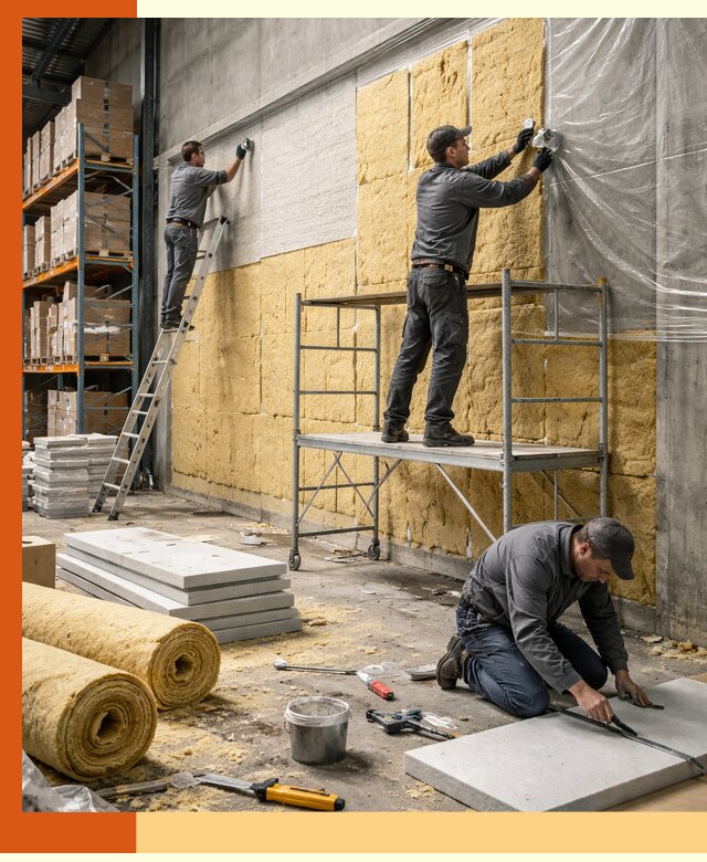 Утепление холодного склада под ключ в Луге