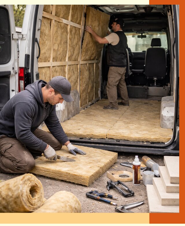 Утепление кемпера в Луге под ключ от 12372 руб. — профессионально | ТепломастерЛга