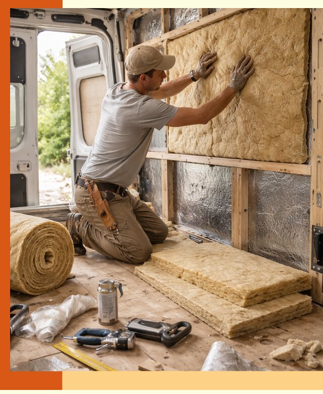 Утепление кемпера под ключ в Луге с гарантией качества