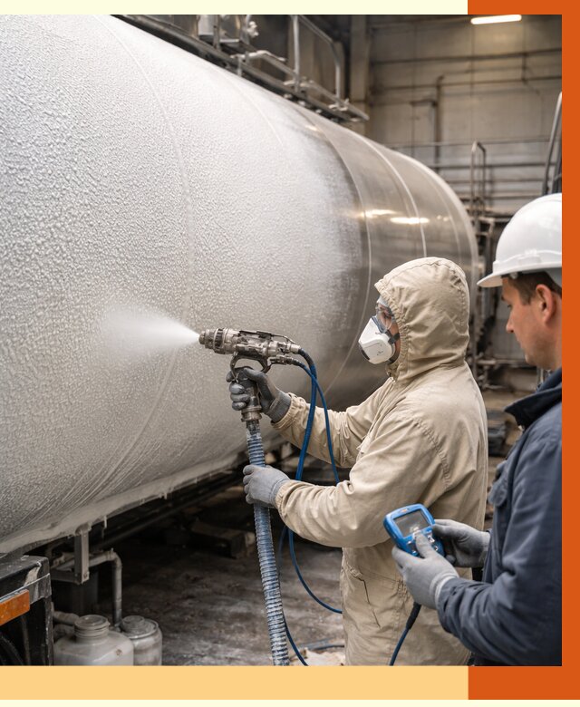 Утепление автоцистерны жидкой теплоизоляцией в Луге от 14950 руб. под ключ | ТепломастерЛга