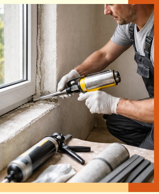 Герметизация стыков и примыканий в Луге от 1237 руб. под ключ | ТепломастерЛга